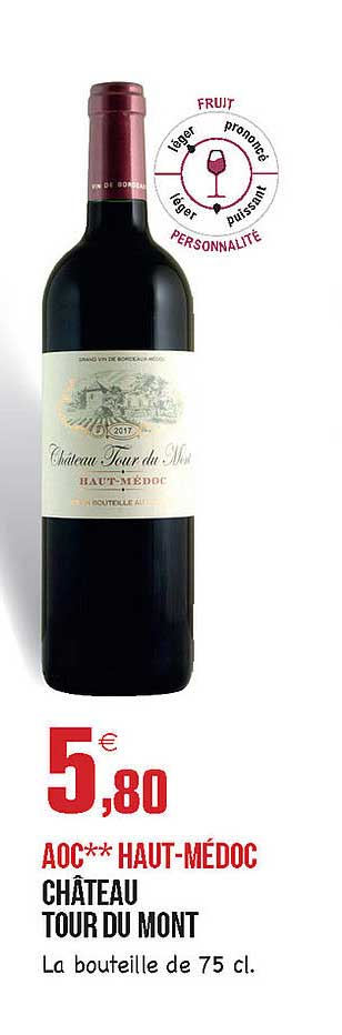 aoc haut-médoc château tour du mont