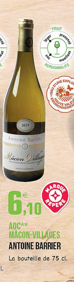 aoc mâcon-villages antoine barrier