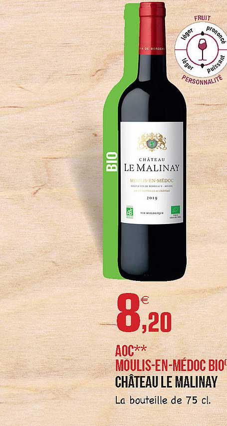 aoc moulis-en-médoc bio château le malinay