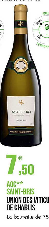 aoc saint-bris union des viticu de chablis