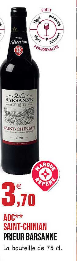 aoc saint-chinian prieur barsanne