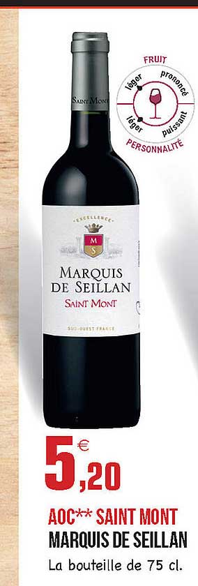 aoc saint mont marquis de seillan