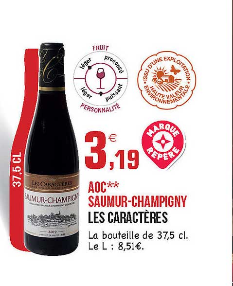 aoc saumur-champigny les caractères