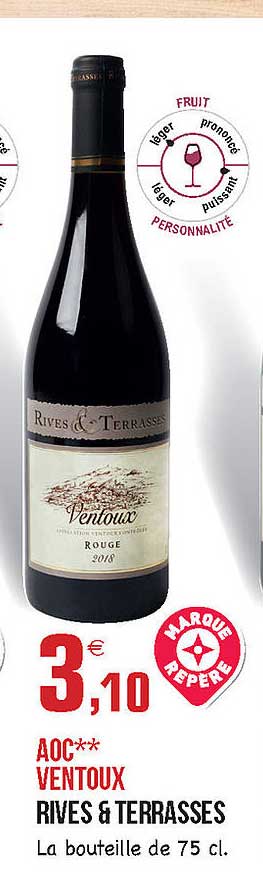 aoc ventoux rives & terrasses