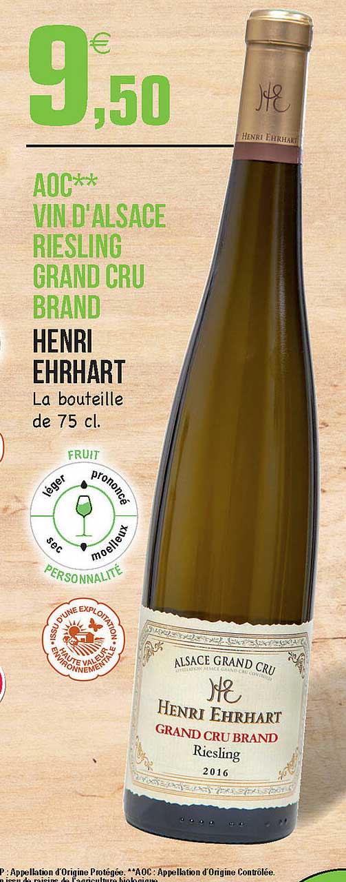 aoc vin d'alsace riesling grand cru brand henri ehrhart