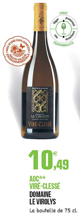 aoc viré-clessé domaine le virolys