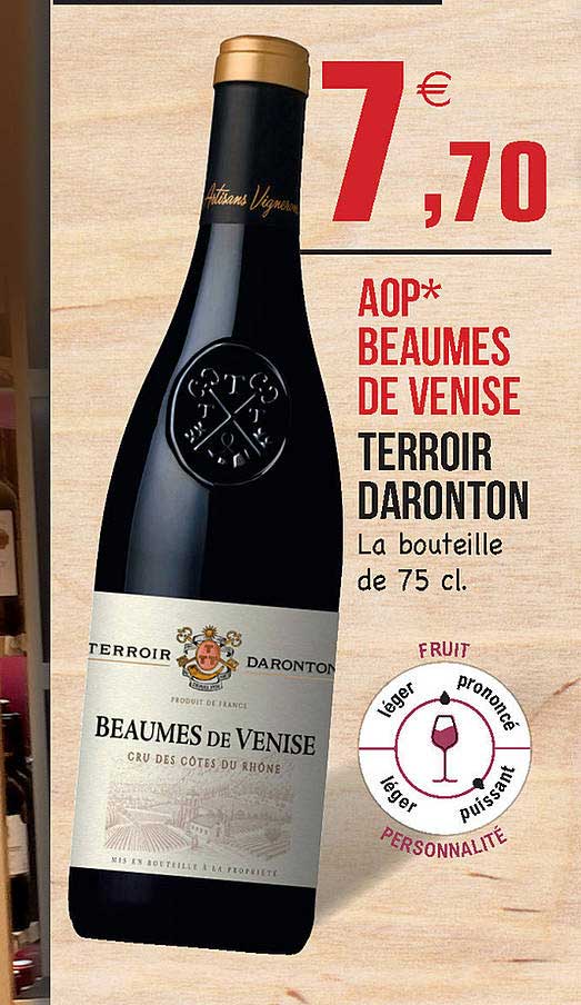 aop beaumes de venise terroir daronton