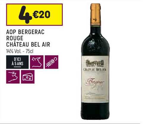 aop bergerac rouge château bel air