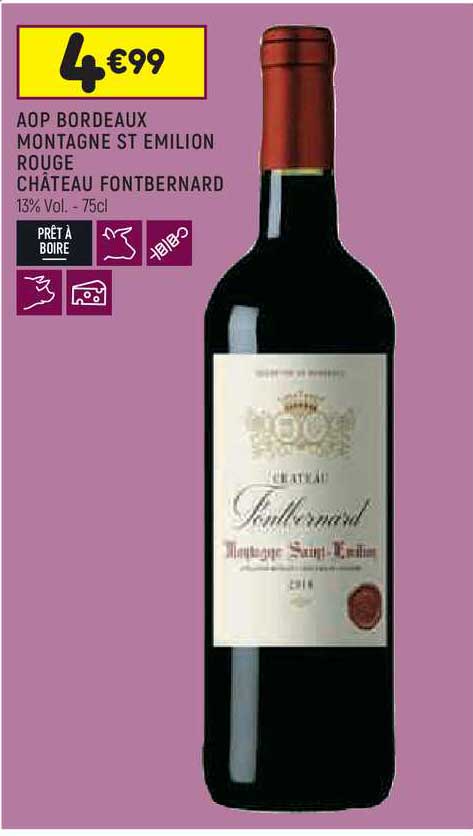 aop bordeaux montagne st émilion rouge château fontbernard