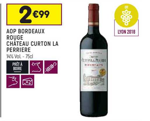 aop bordeaux rouge château curton la perrière