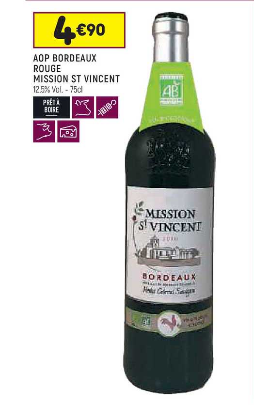 Aop Bordeaux Rouge Mission St Vincent