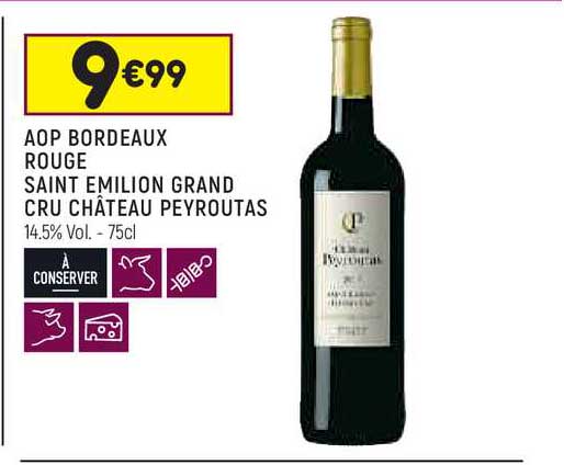 aop bordeaux rouge saint émilion grand cru château peyroutas