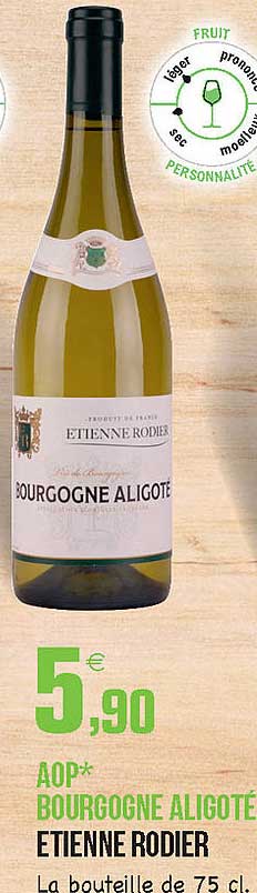 aop bourgogne aligoté etienne rodier