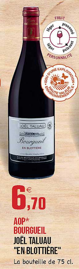 Aop Bourgueil Joël Taluau "en Blottière"