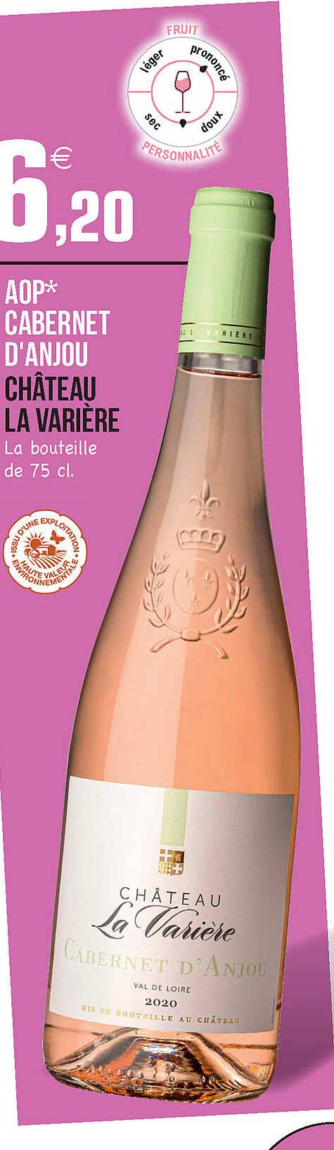 aop cabernet d'anjou château la varière