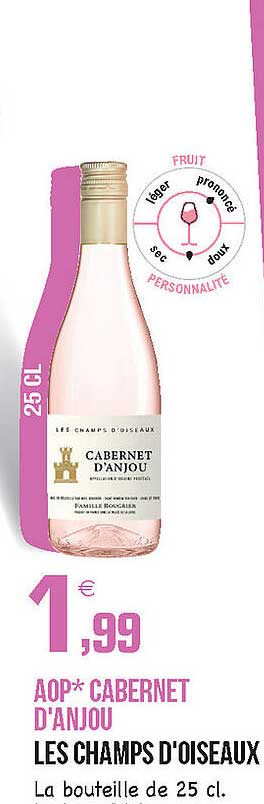 aop cabernet d'anjou les champs d'oiseaux