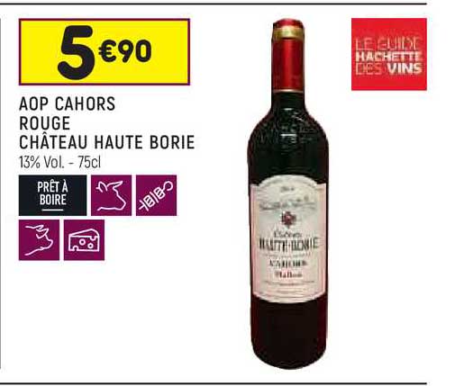 aop cahors rouge château haute borie