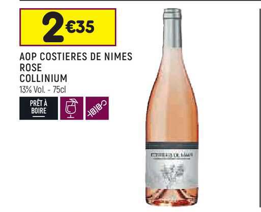 aop costières de nimes rose collinium