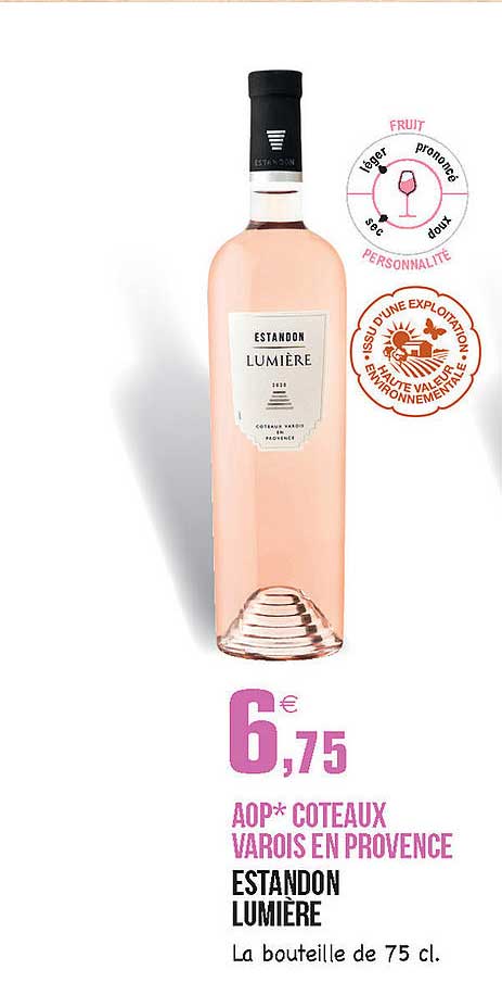 Aop Coteaux Varois En Provence Estandon Lumière