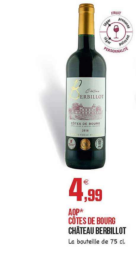 aop côtes de bourg château berbillot