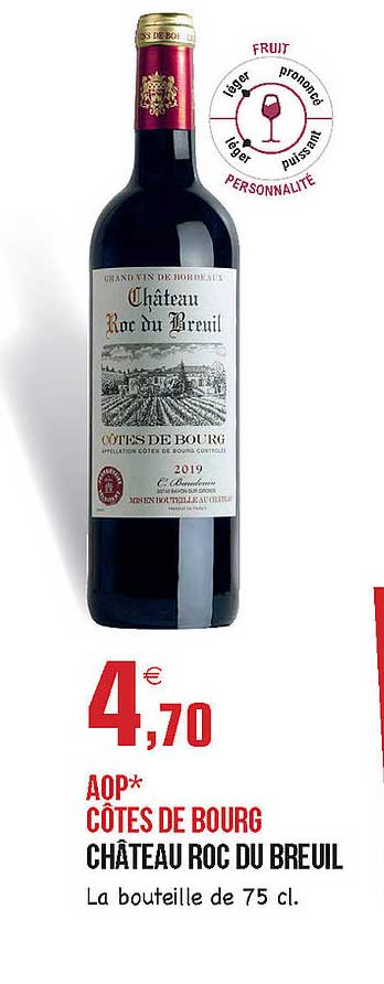 aop côtes de bourg château roc du breuil