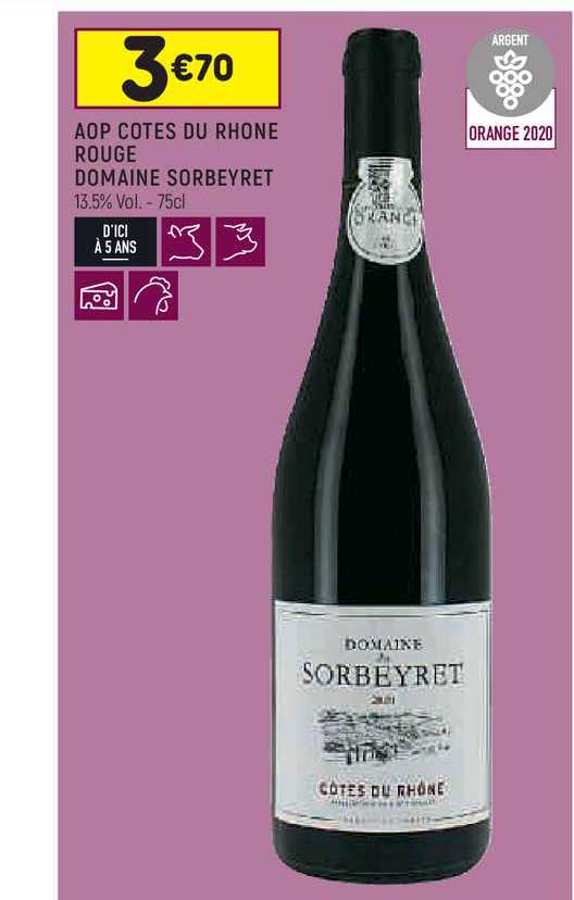 Aop Côtes Du Rhône Rouge Domaine Sorbeyret