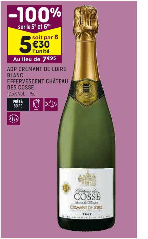 aop crémant de loire blanc effervescent château des cosse