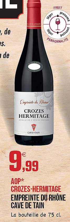 aop crozes-hermitage empreinte du rhône cave de tain
