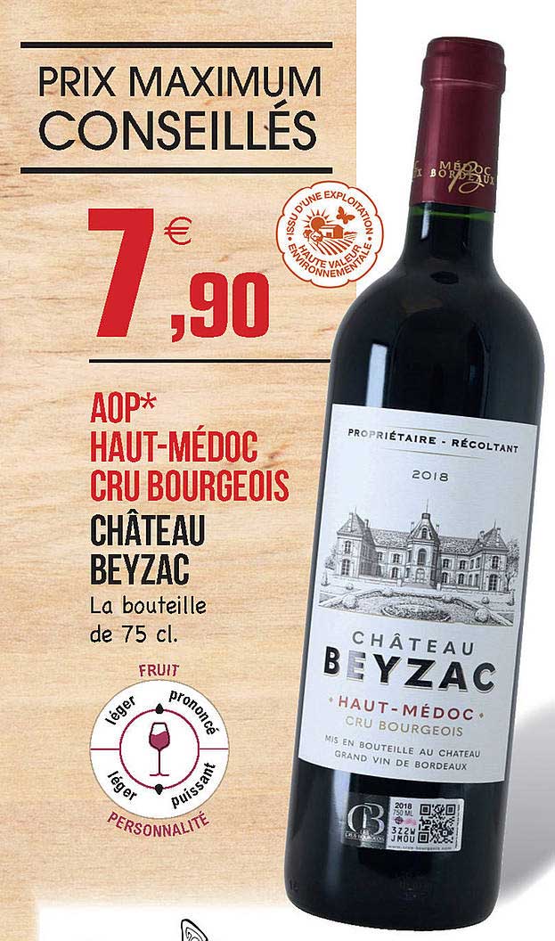 aop haut-médoc cru bourgeois château beyzac
