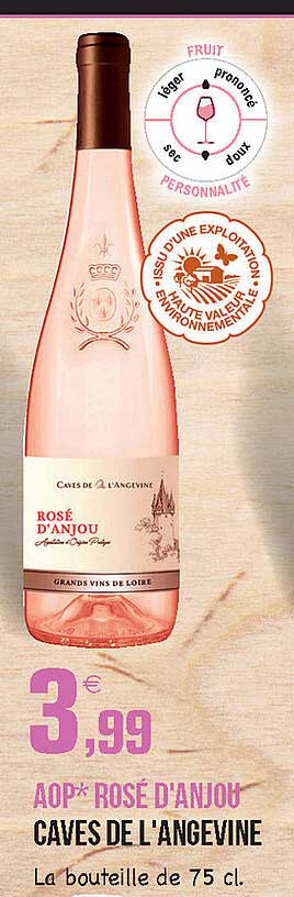 aop rosé d'anjou caves de langevine