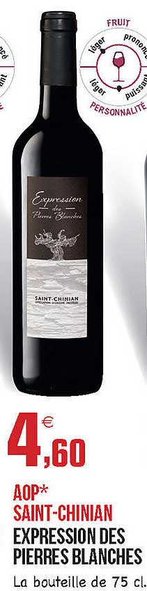 aop saint-chinian expression des pierres blanches