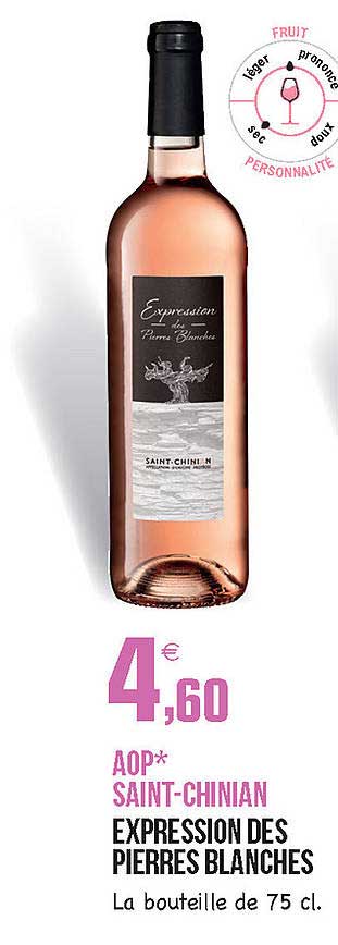 aop saint-chinian expression des pierres blanches