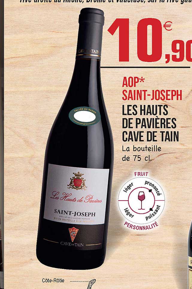 Aop Saint-joseph Les Hauts De Pavières Cave De Tain