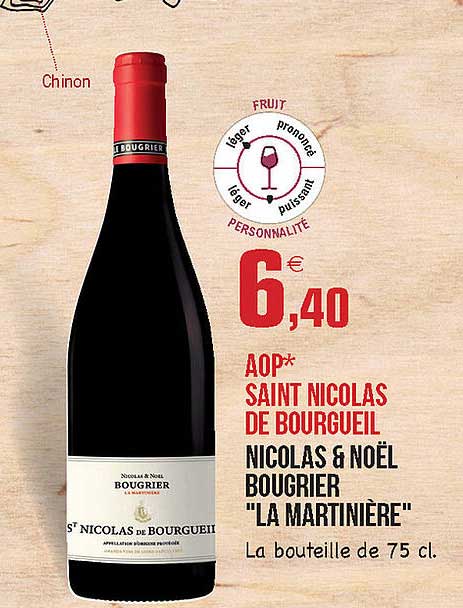 aop saint nicolas de bourgueil nicolas & noël bougrier "la martinière"