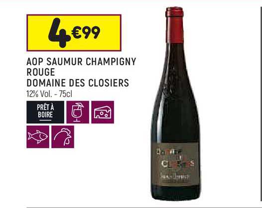 aop saumur champigny rouge domaine des closiers