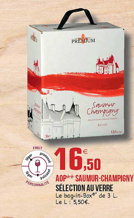 aop saumur-champigny sélection au verre