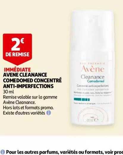 avene cleanance comedomed concentré anti-imperfections