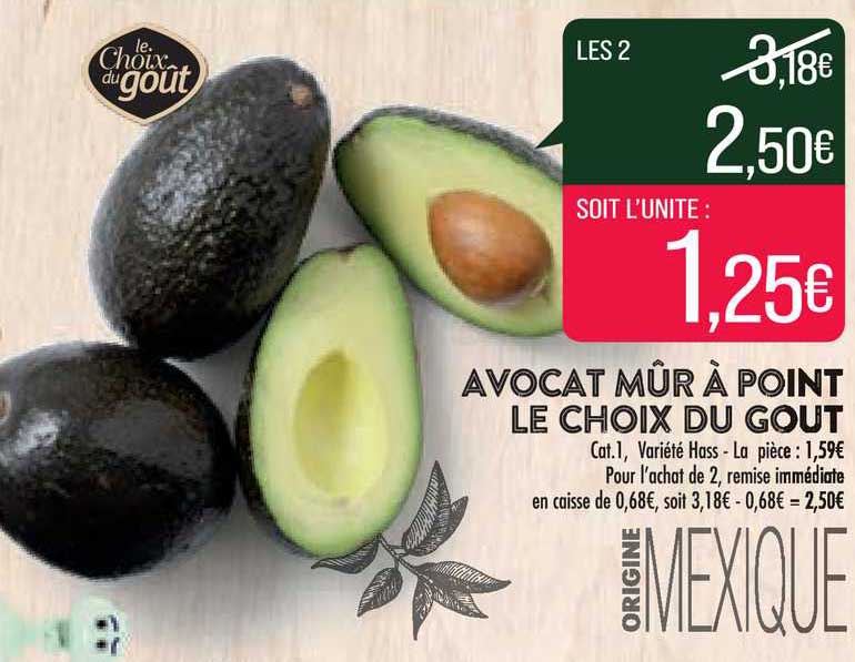 avocat mûre à point le choix du gout