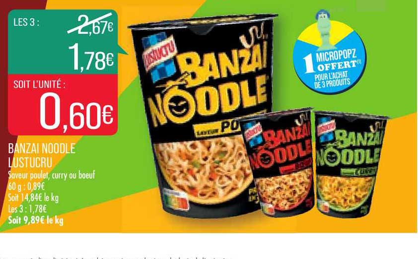 banzaï noodle lustucru