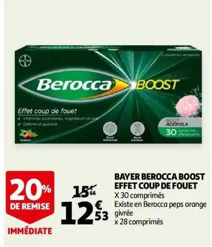 bayer berocca boost effet coup de fouet 20% de remise immédiate