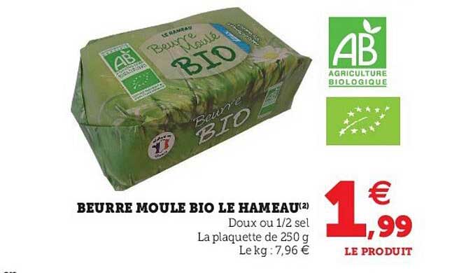 beurre moulé bio le hameau
