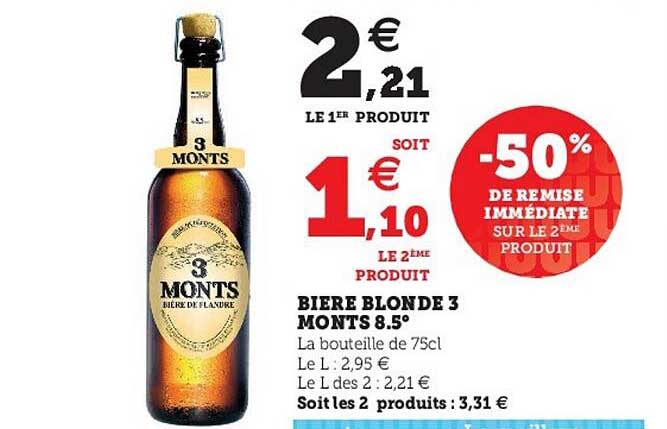 bière blonde 3 monts 8.5°