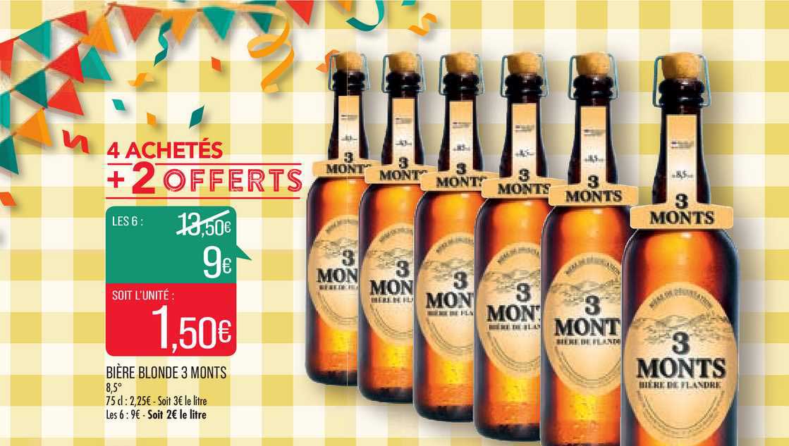 bière blonde 3 monts