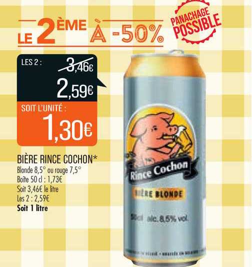 bière rince cochon