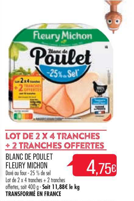 blanc de poulet fleury michon