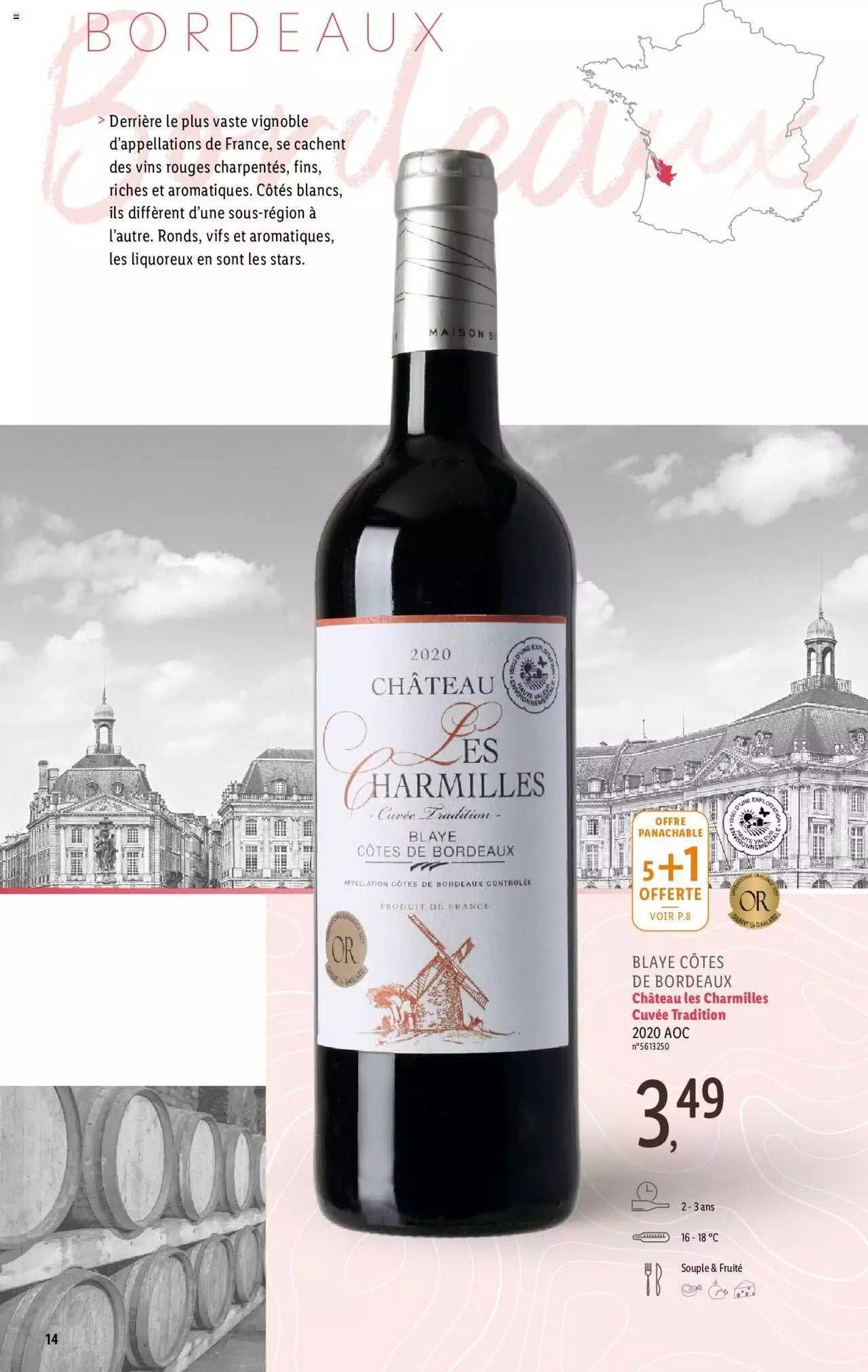 blaye côtes de bordeaux château les charmilles cuvée tradition