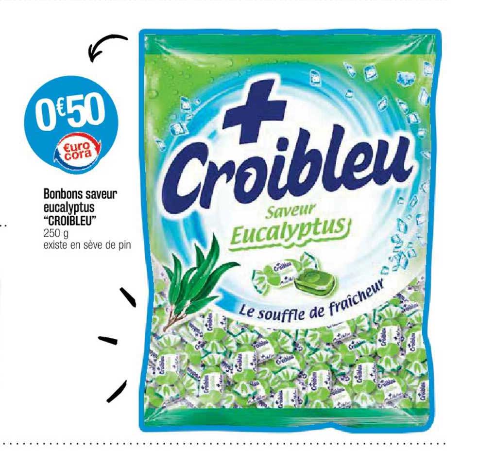 bonbons saveur eucalyptus "croibleu"