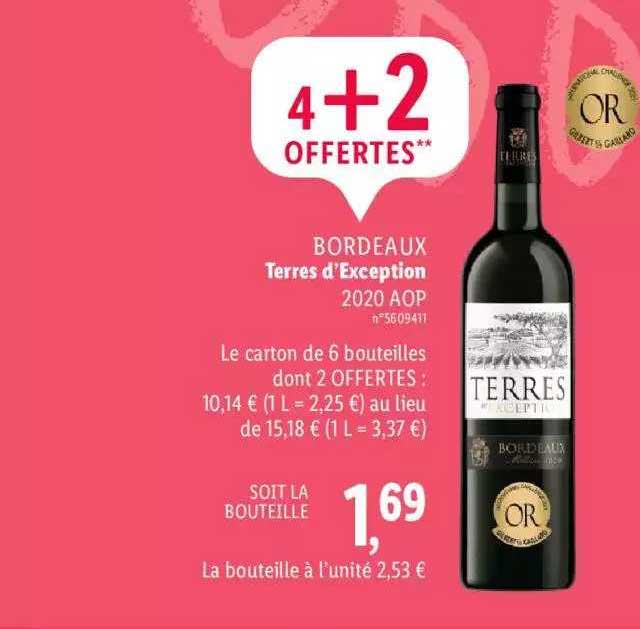 Bordeaux Terres D'exception 2020 Aop