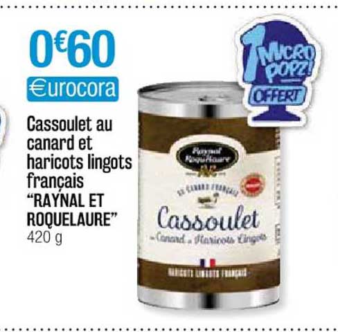 Cassoulet Au Canard Et Haricots Lingots Français "raynal Et Roquelaure"
