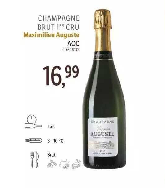 champagne brut 1er cru maximilien auguste aoc